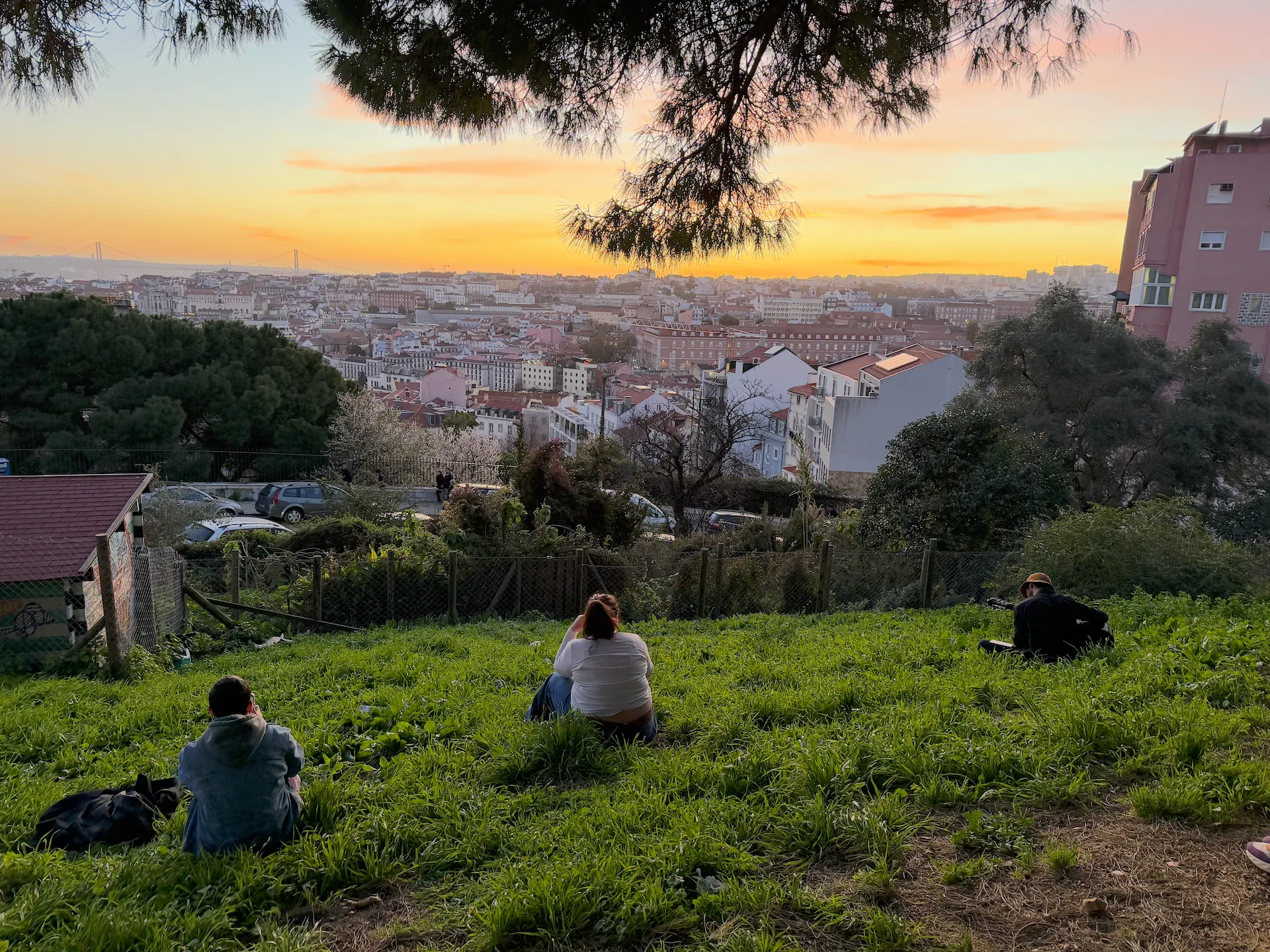 Lisbon during sunset